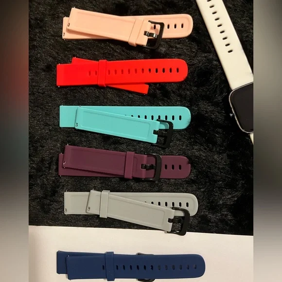 Amazfit Watch with set of 8 watch bands + original band + charger